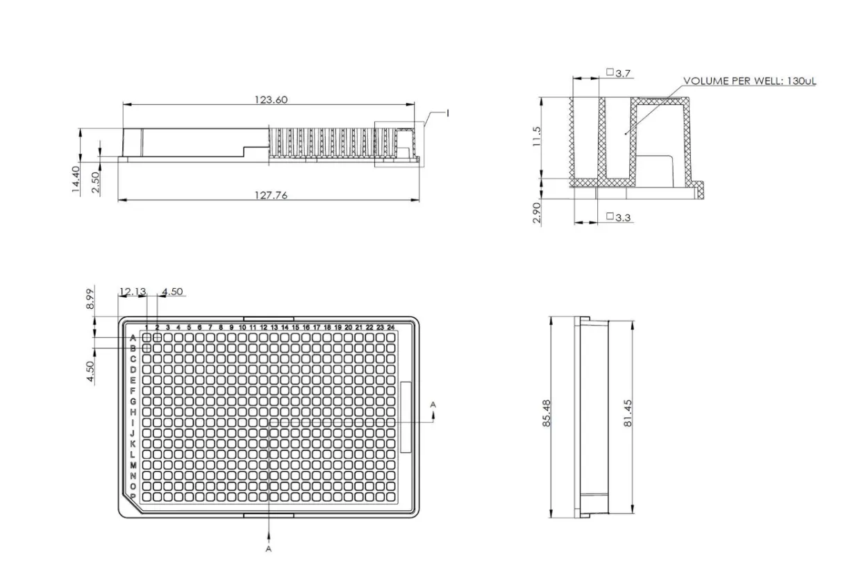 KeyTec® 384-Well White Microplates, PS, Clear Flat Bottom, Sterile, With Lid, TC Treated M3000301N